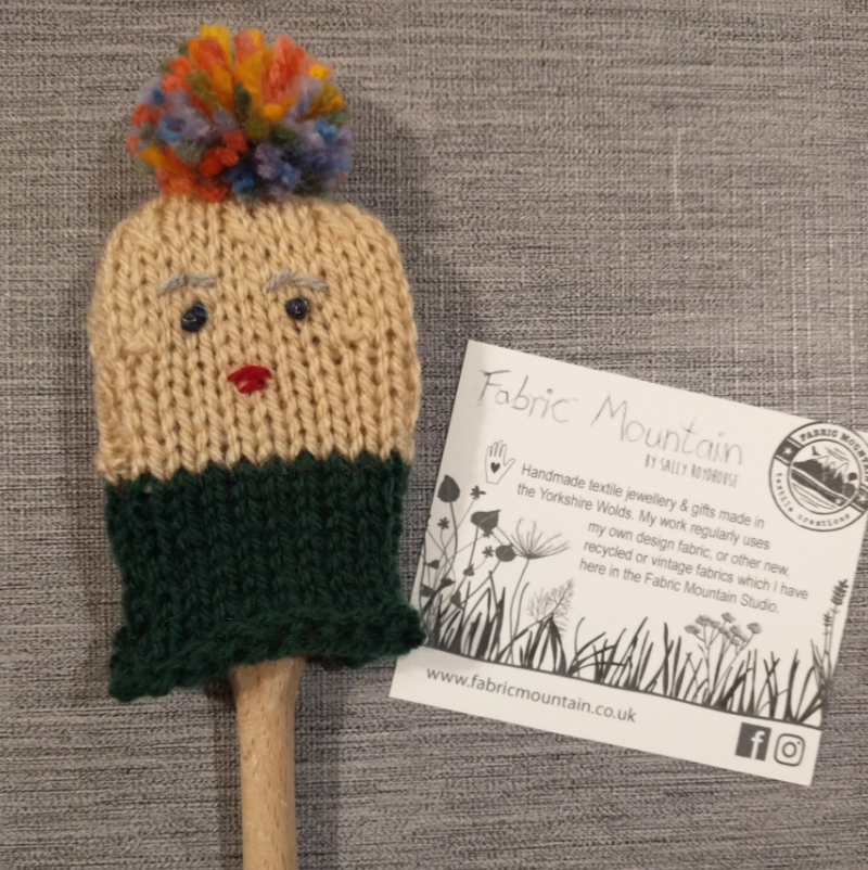 knitted, wooden spoon, woollen, spoon cover, kitchen,