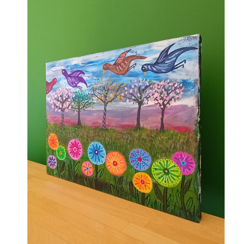 summer garden painting