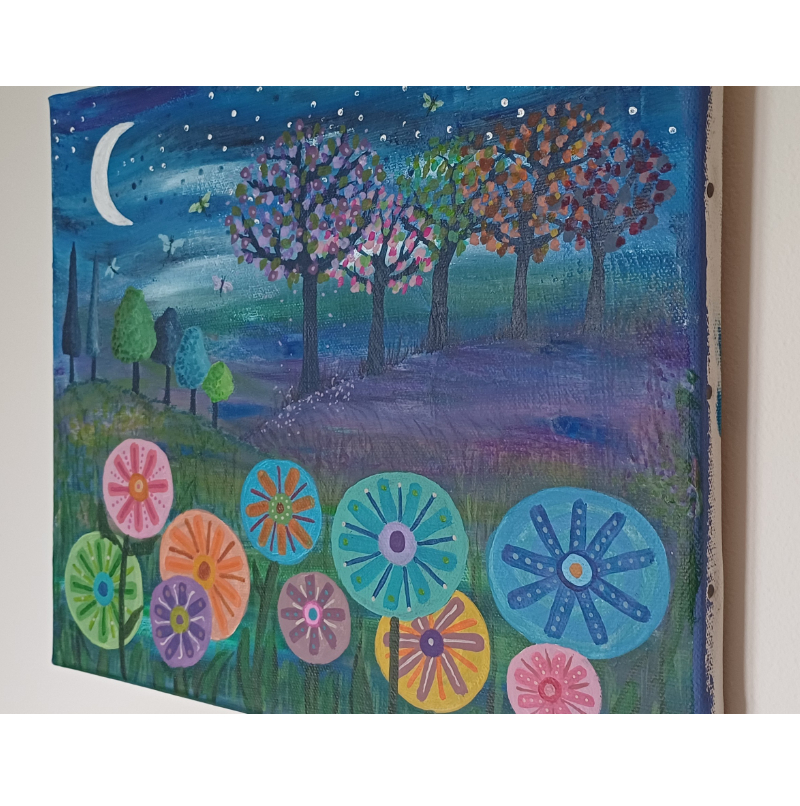 flower tree painting